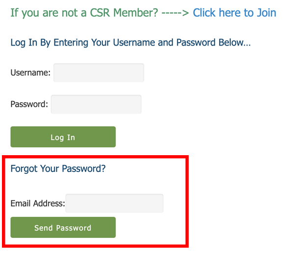 Forgot your password - what to do