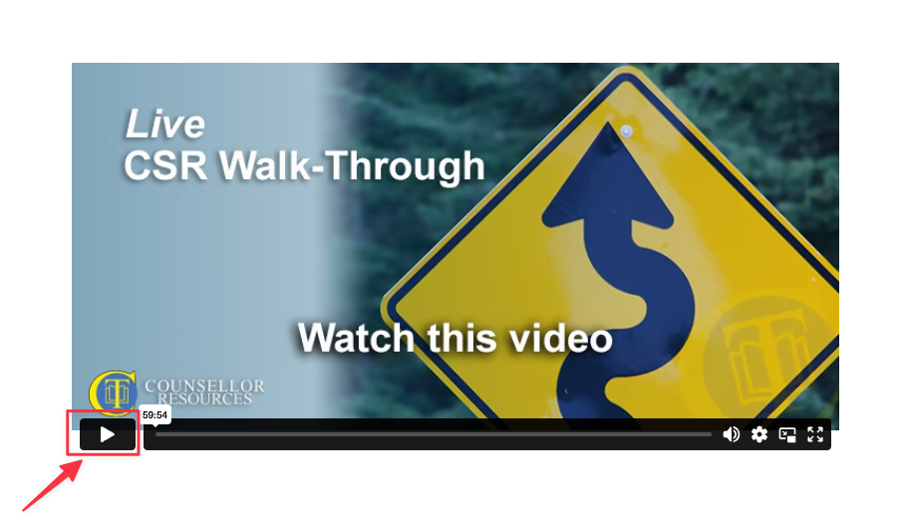 Play CSR walk through video